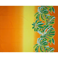 New Arrival: Hawaiian Poly-Cotton Fabric LW-24-935 [Gradation Border Leaf]