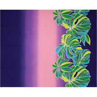 New Arrival: Hawaiian Poly-Cotton Fabric LW-24-935 [Gradation Border Leaf]