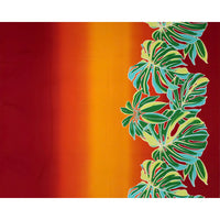 New Arrival: Hawaiian Poly-Cotton Fabric LW-24-935 [Gradation Border Leaf]