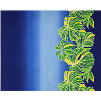 New Arrival: Hawaiian Poly-Cotton Fabric LW-24-935 [Gradation Border Leaf]