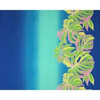 New Arrival: Hawaiian Poly-Cotton Fabric LW-24-935 [Gradation Border Leaf]