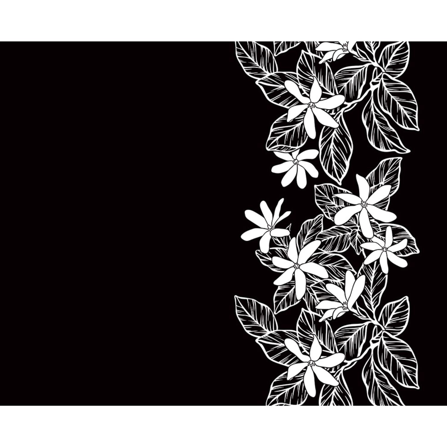 Hawaiian Polycotton Fabric [Monstera Garden Border] – Halehawaiian