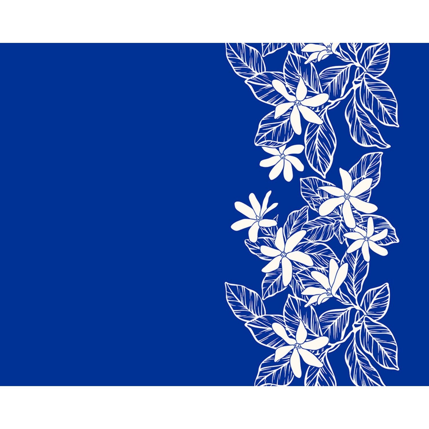 Hawaiian Polycotton Fabric [Monstera Garden Border] – Halehawaiian