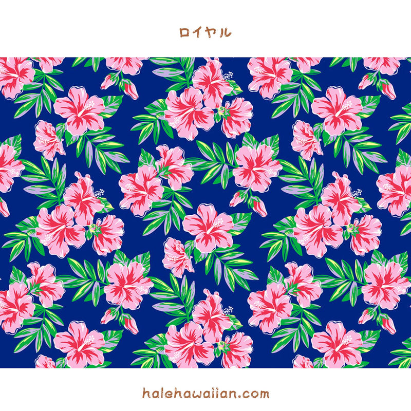 Hawaiian polycotton fabric lw-24-950 [Hibiscus Leaf]