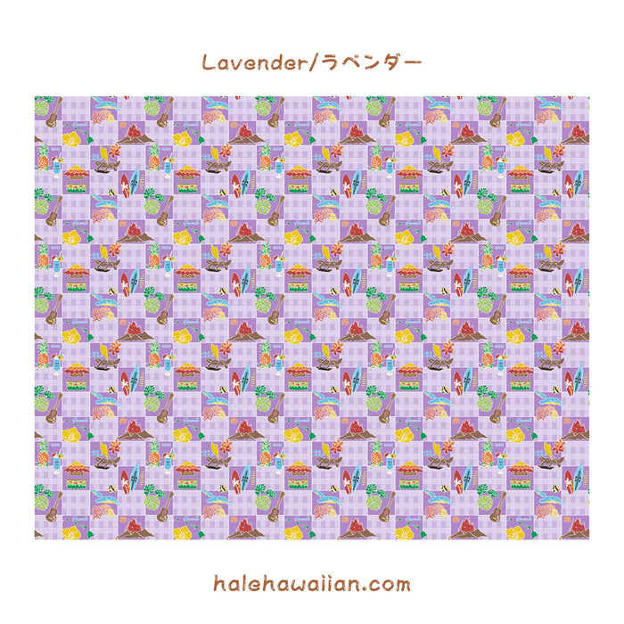 ハワイ ハワイアンプリント コットン 生地 LW-25-1006【 パラカ ハワイアイランド 】