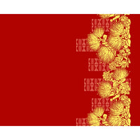 New Arrival May Hawaii Hawaiian Print Polycotton Fabric LW-25-1018 [Lehua Leaf Tapa]