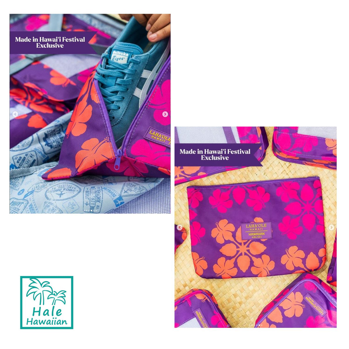 Lahaʻole Hawaiʻi 7-Piece Packing Cube Set｜Hawaiian Airlines Collaboration