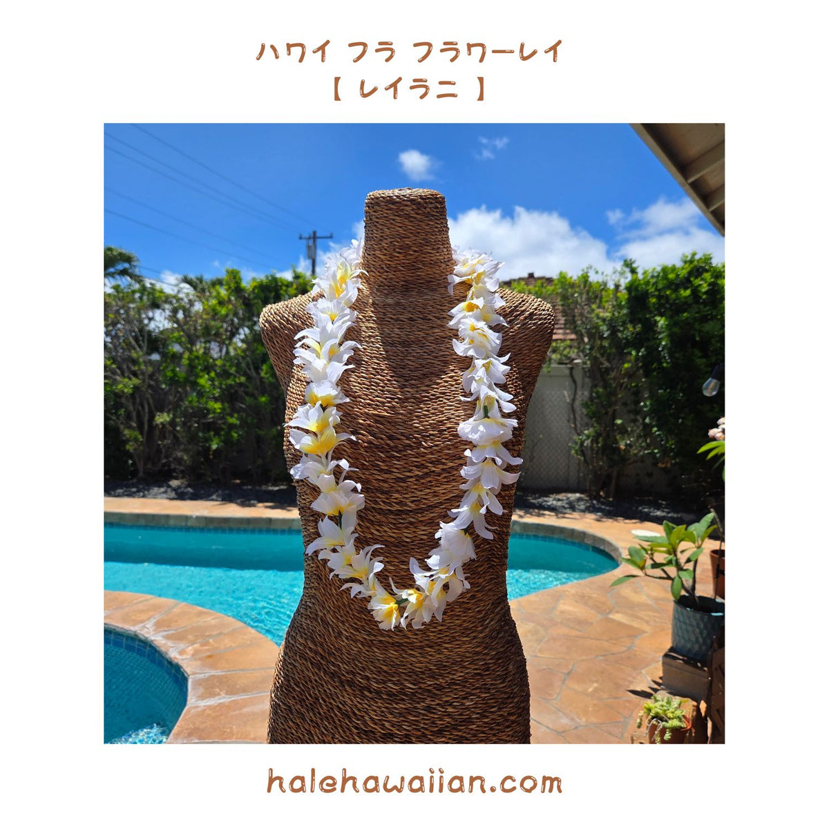 Hawaiian Hula Supplies Flower Lei [Leilani Lei]