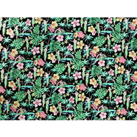Hawaiian Cotton Fabric MY-17-177 [Hula Girl &amp; Tropical]