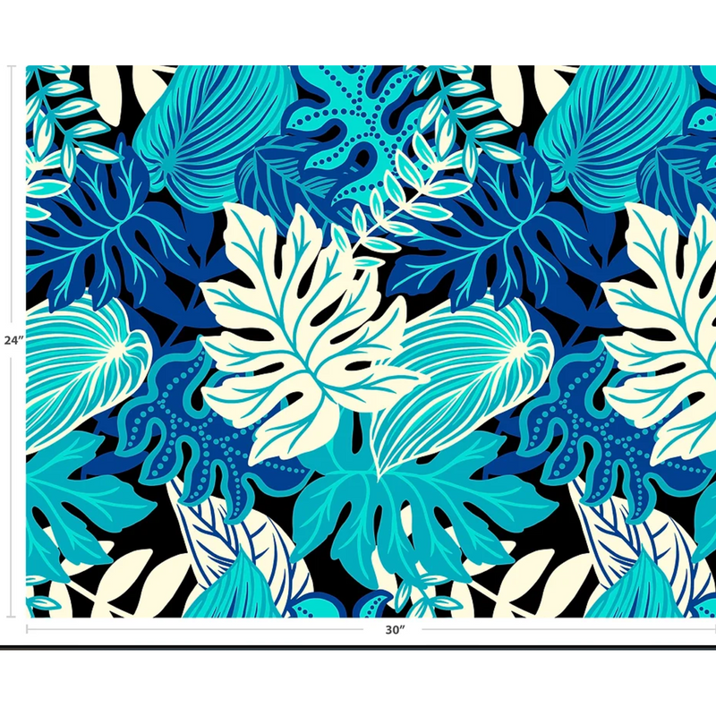 Hawaiian polycotton fabric NLX-11201 [Monster Leaf]