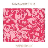 ハワイ ポリコットン 生地 NLX-31237【 プルメリア ファーン 】 Dusty Rose