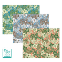 新柄入荷 ハワイ コットン生地 NLX-41177【 プルメリア リーフ 】