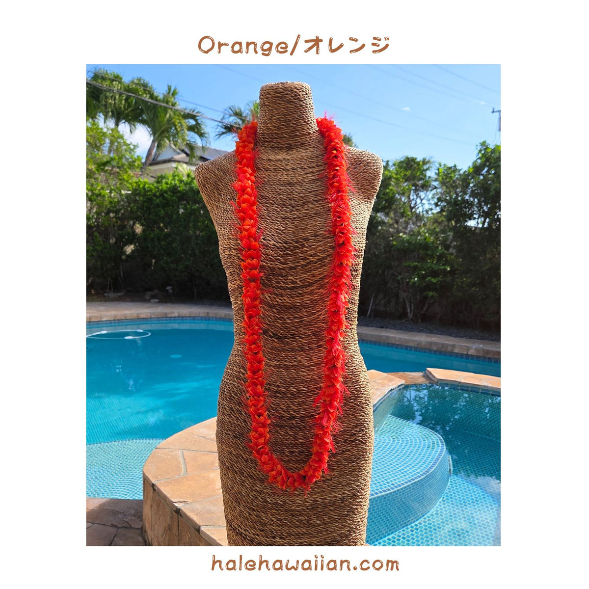 Hawaiian Hula Supplies Flower Lei (Long) [Ohialii]