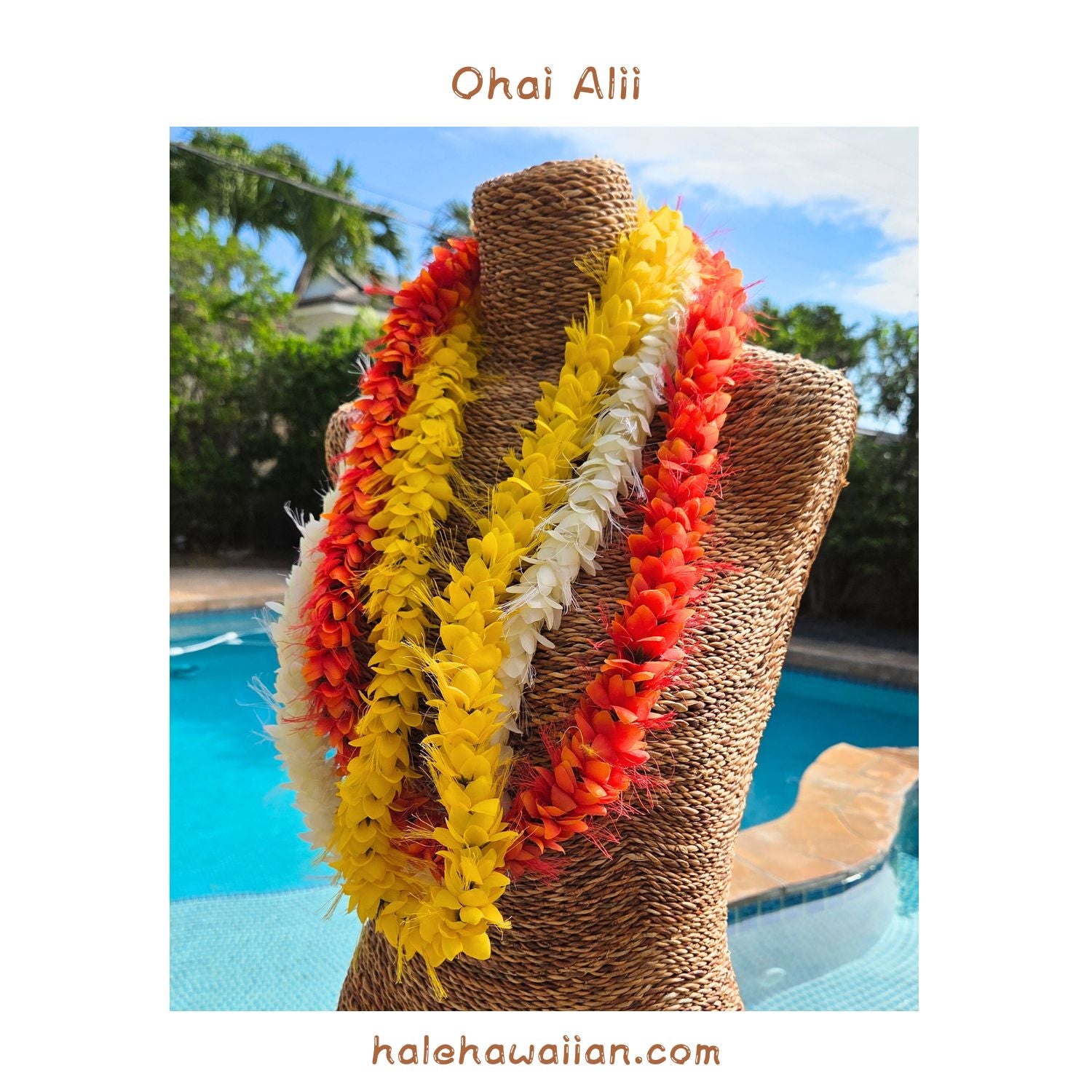 Hawaiian Hula Supplies Flower Lei [Ohialii] – Halehawaiian