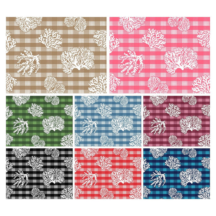 New Arrival Hawaii Hawaiian Cotton Fabric PTT-127 [Palaka Coral Reef]