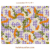 New Arrival: Hawaii Hawaiian Cotton Fabric PTT-138 [ Palaka Plumeria Ilima Mokihana Lei ]