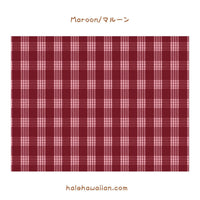 New colors in stock! Hawaii Hawaiian Fabric Yarn Dye (Woven) Cotton Fabric [ PALAKA / Palaka 2 Colors ]