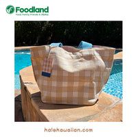 再入荷 ハワイ フードランド限定 Palaka Canvas Toto【パラカ キャンバス トート】