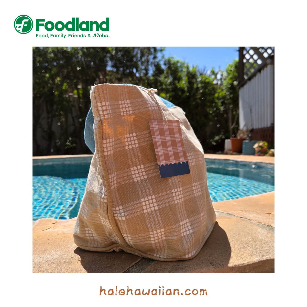 再入荷 ハワイ フードランド限定 Palaka Canvas Toto【パラカ キャンバス トート】