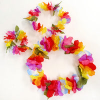 Hawaiian pet lei/scrunchie [Tiny lei w/leaf]