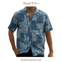 Hawaii Men's Aloha Shirt Cotton [Petro]