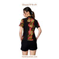 Hawaiian Women's Aloha Shirt Fitted [Pineapple Panel]