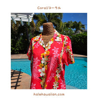 Hawaii Rayon Women's Fitted Aloha Shirt [Plumeria Panel]