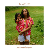 Hawaii Rayon Women's Fitted Aloha Shirt [Plumeria Panel]