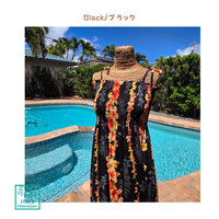 Hawaiian Tunic Dress, Long [Plumeria Panel]