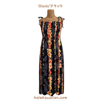 Hawaiian Tunic Dress, Long [Plumeria Panel]