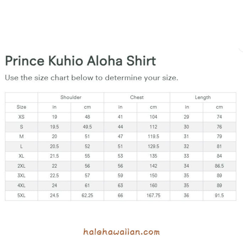 Hawaiian Men's Rayon Aloha Shirt [Prince Kuhio]