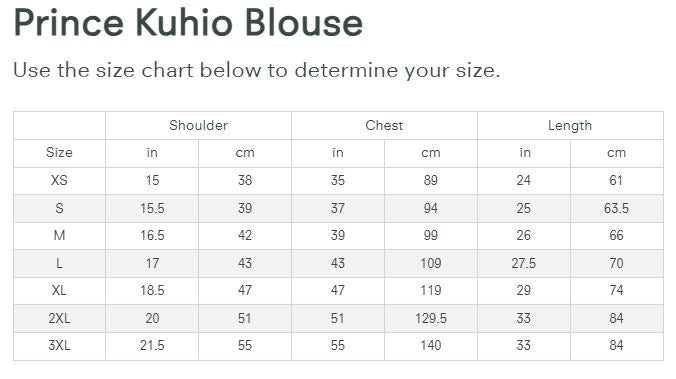 Hawaiian Women's Aloha Shirt Fit [Prince Kuhio]