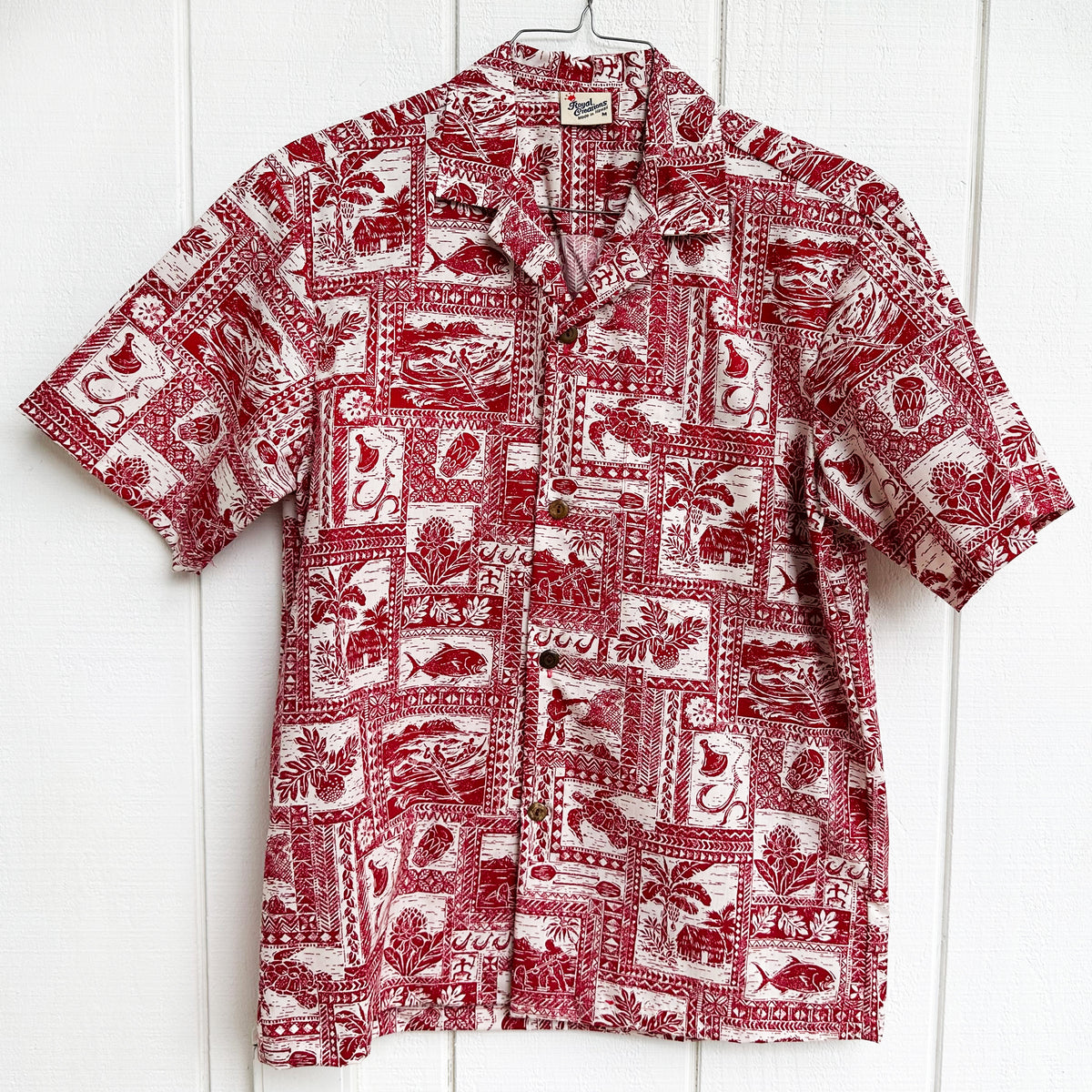 Hawaiian Men's Aloha Shirt Poly Cotton [Island Hook]