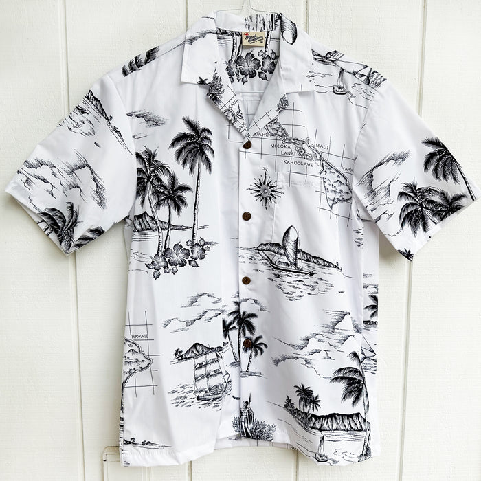 Hawaiian Men's Aloha Shirt Poly Cotton [The Bus]