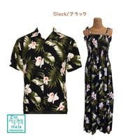 ハワイ　マキシ丈 ロング チュニック ドレス <br>【 オーキッド 】