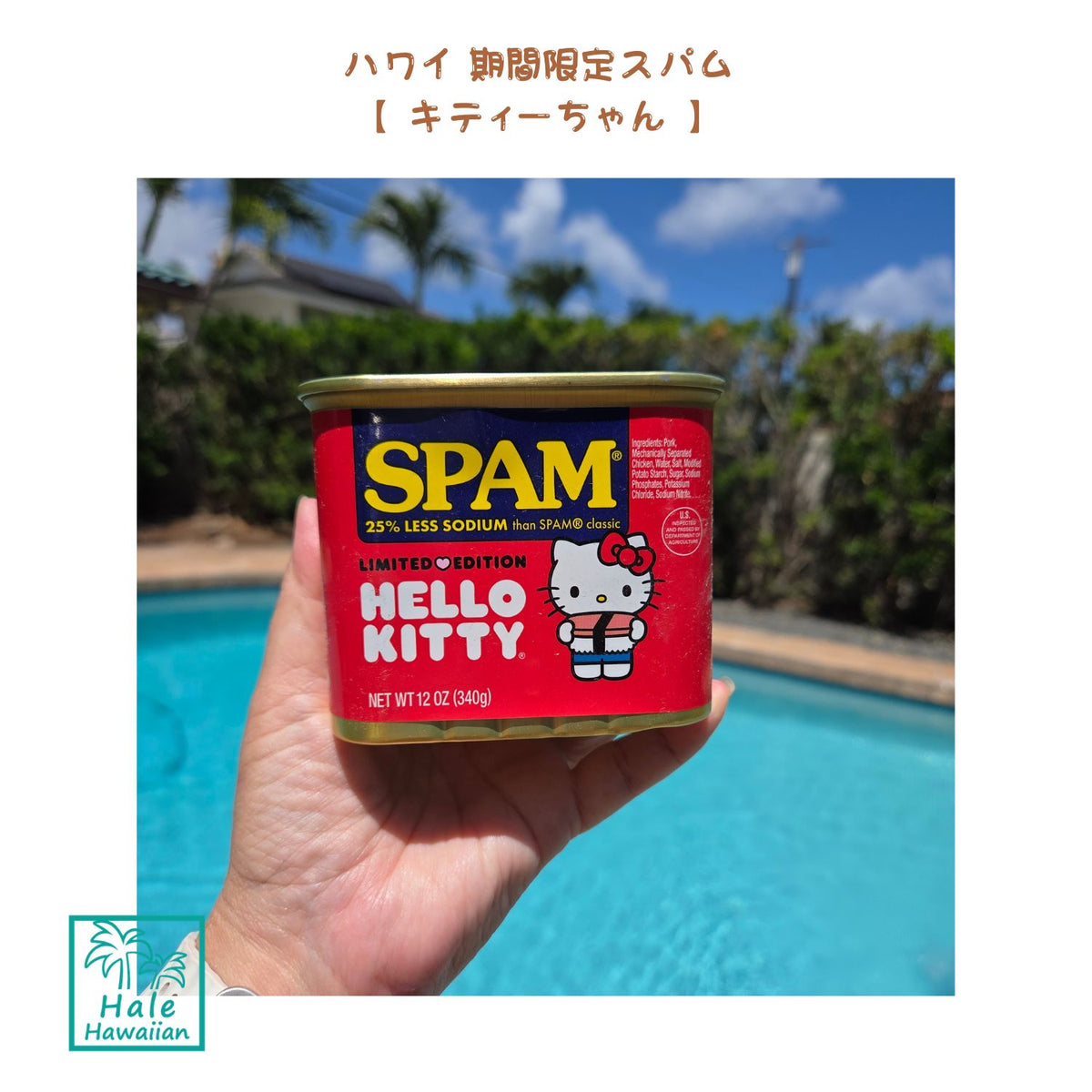 Hawaii Limited Edition Hello Kitty Spam 25% Reduced Sodium