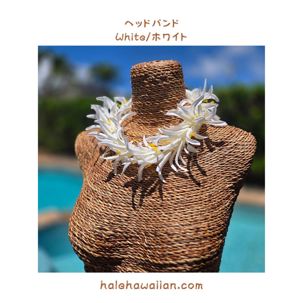 Hawaii Hula Supplies Flower Lei [White Spider Lily]