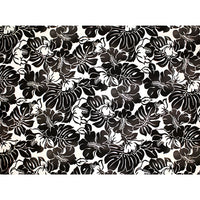 Hawaiian polycotton fabric tkj-11-685 [Hibiscus/Mostera Leaf]