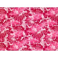 Hawaiian polycotton fabric tkj-11-685 [Hibiscus/Mostera Leaf]