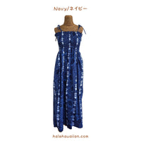 Hawaiian Maxi-Length Cotton Long Tunic Dress [Turtleneck Panel]