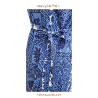 ハワイ ノースリーブ タンク ロングドレス 【タートル パネル】