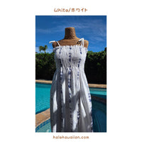 Hawaiian Maxi-Length Cotton Long Tunic Dress [Turtleneck Panel]