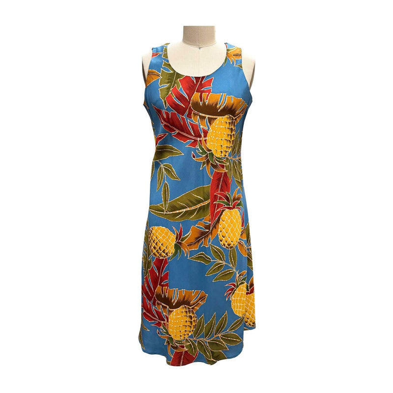 Hawaiian Tank Dress Short [Vintage Pineapple]