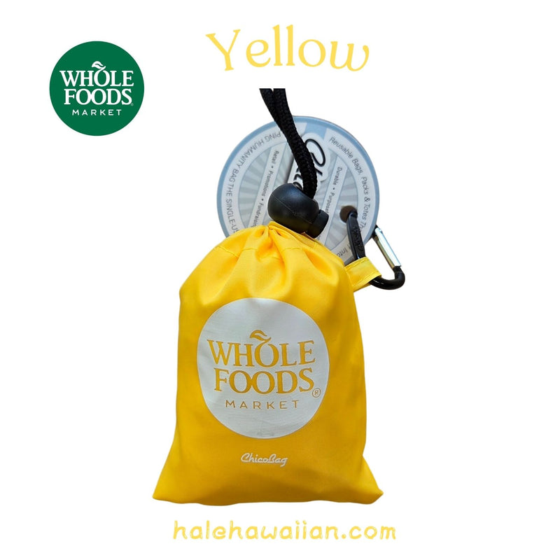 WHOLE FOODS MARKET 【ホールフーズ トートバッグ 】エコバッグ 折りたたみ 手のひらサイズ