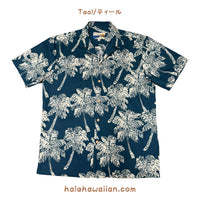 Hawaii Waimea Casual Cotton Men's Aloha Shirt - Palm Grotto