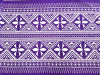 Hawaiian Polycotton Fabric XYZ-10-576 [Tapa/Triangle]