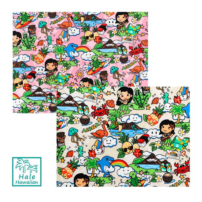 *Sale Fabric* Hawaiian Cotton Fabric YU-20-59 【Aloha Hula Girl】
