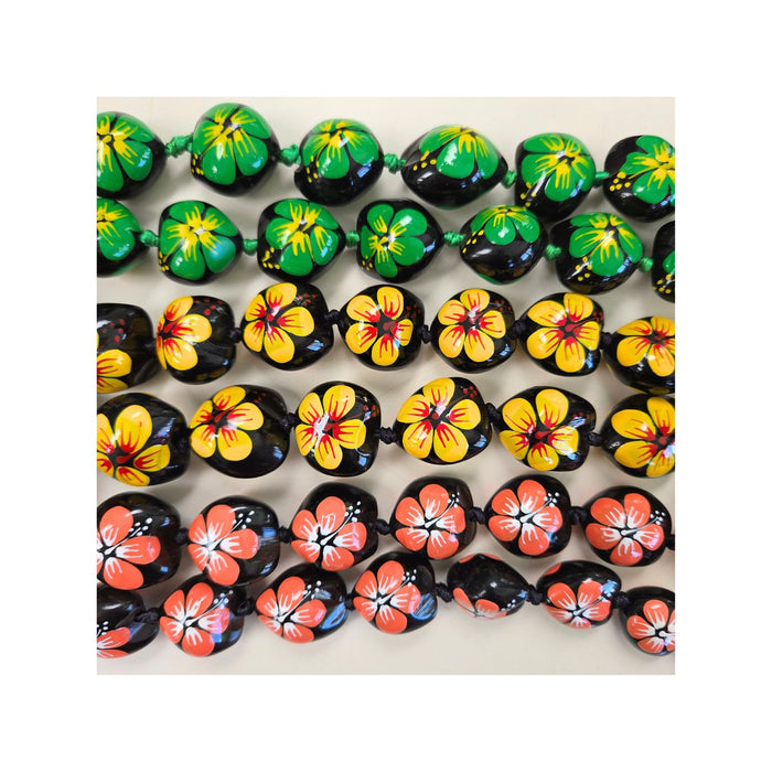 在庫処分 ハワイ フラ用品 ペイントククイレイ【ハイビスカス】