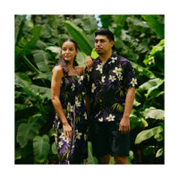 Hawaiian Tunic Dress, Long [Lani Plumeria]