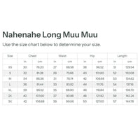 ハワイアン ムームー ラッフル ドレス ロング 【モンステラ レイ】